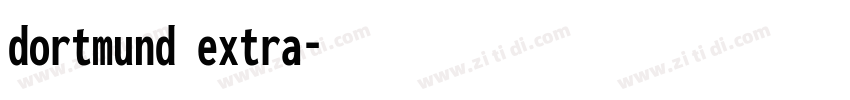 dortmund extra字体转换